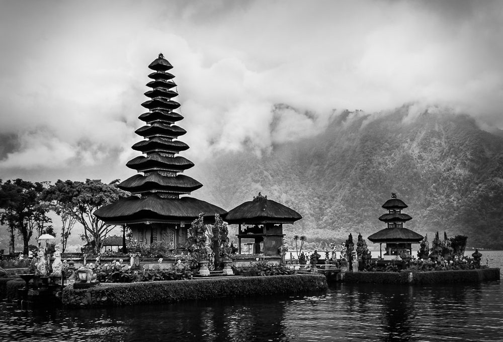 The temples of Ulun Danu in Bali, Indonesia